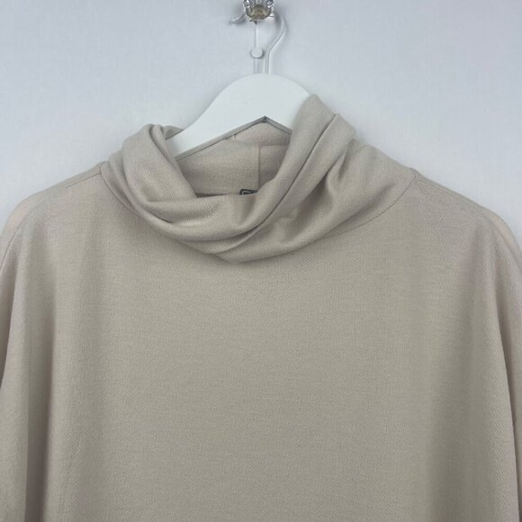 Clara Sun Woo Oatmeal Barrel Hem Relaxed Sweater Size Small - Picture 3 of 12